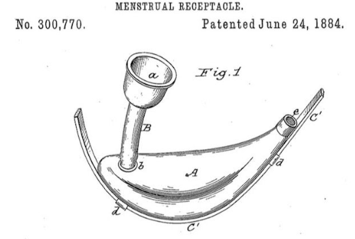 When were menstrual cups invented?